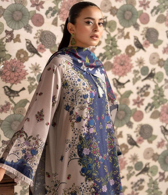 Pure Cotton Anarkali Suit Set With Dupatta